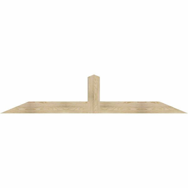 Ekena Millwork Portland Rough Sawn Timber Gable Bracket, Douglas Fir, 96"W x 20"H x 6"D x 6"F, 5/12 Pitch GBW096X20X0606POR00RDF - main